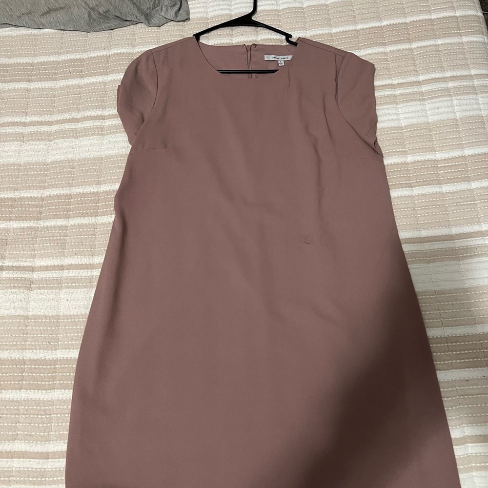 Purple/mauve short sleeve dress